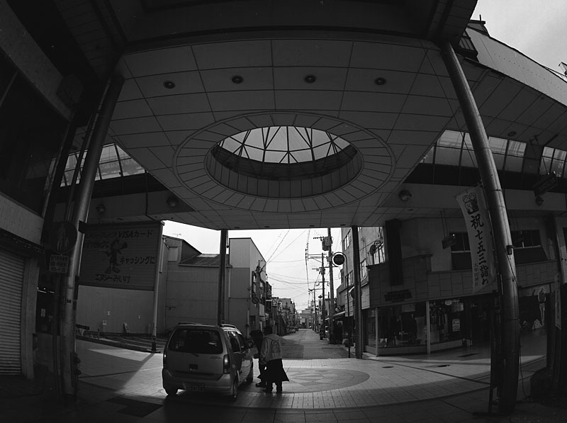 銀座通りのアーケード