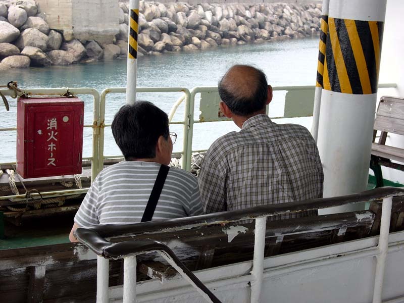 長崎県池島で見かけた仲の良い夫婦