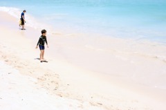 白い砂浜