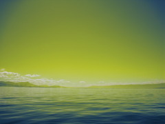 on the lake