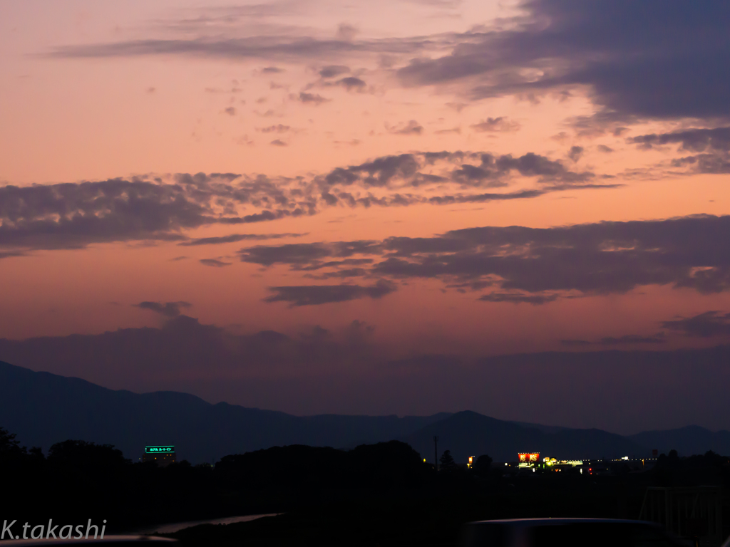 ある日の夕景