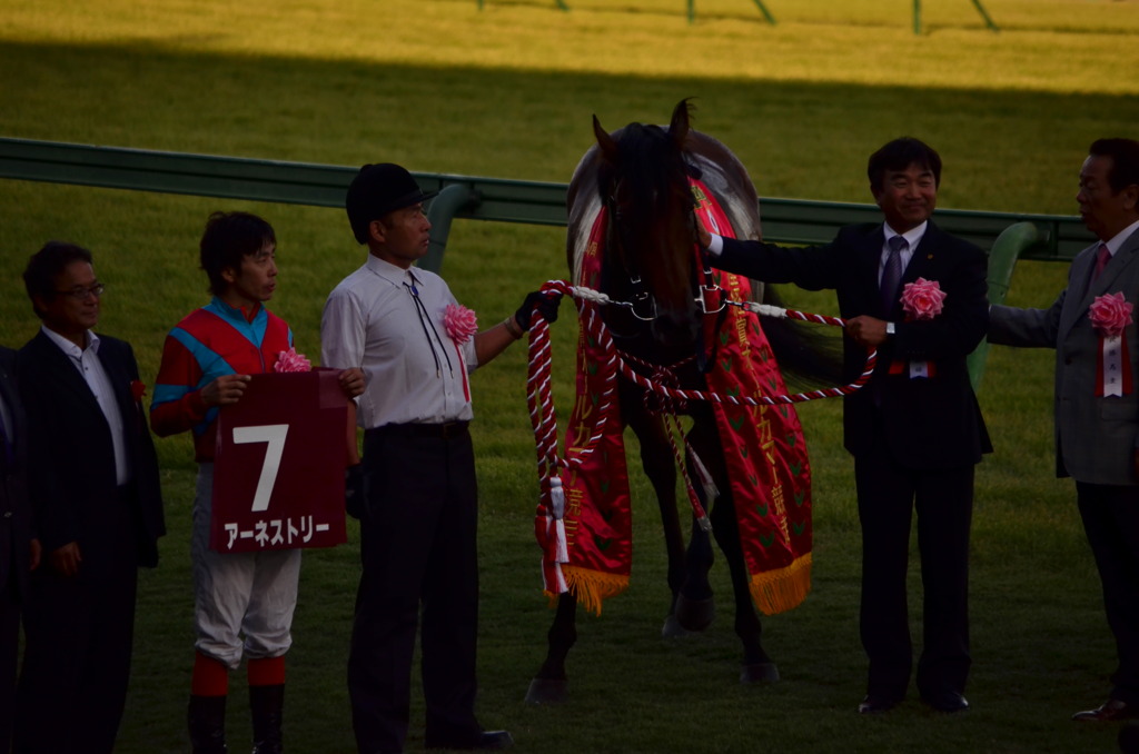 優勝写真撮影