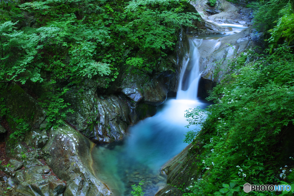 西沢渓谷　偵水の滝　IMGP7651