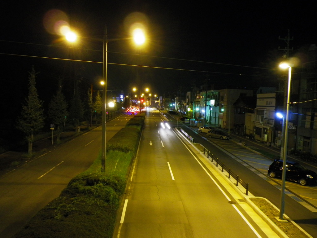 夜の伊勢市駅前②