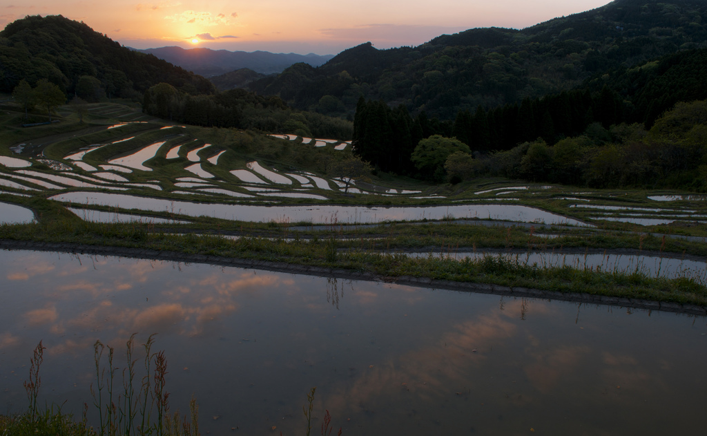 水張田の夜明け２