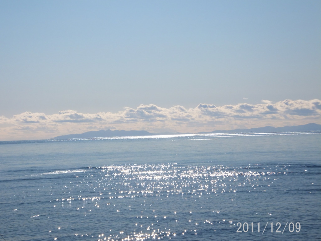 冬晴れの津軽海峡