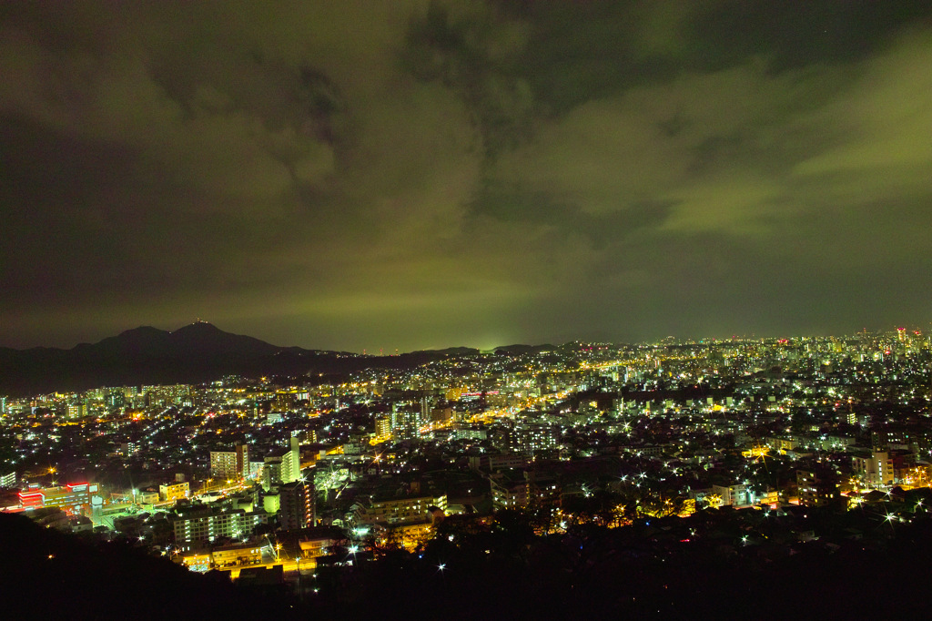 足立山の夜景