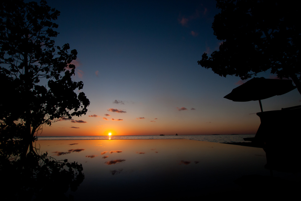 楽園の夕日