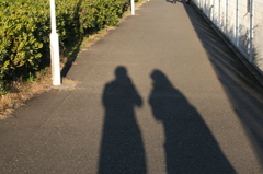二人の影