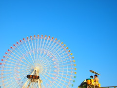 観覧車行。