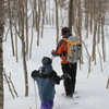 いざ雪林の中へ