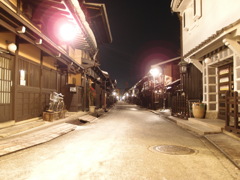 高山の古い町なみ