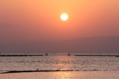 夕日
