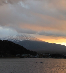 夕日富士