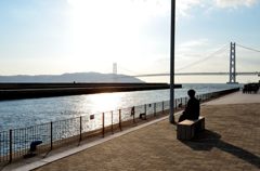 明石海峡大橋（三井アウトレットから）