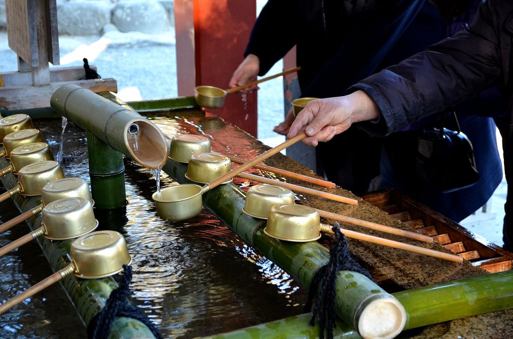 手と水