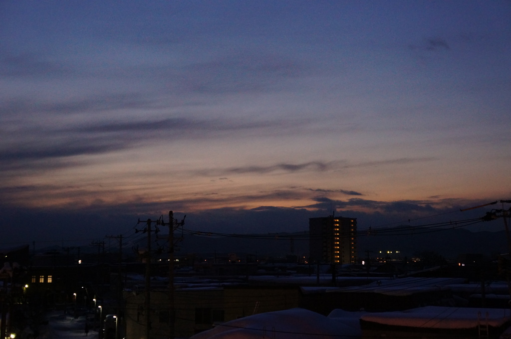 今日の夕焼け @青森市