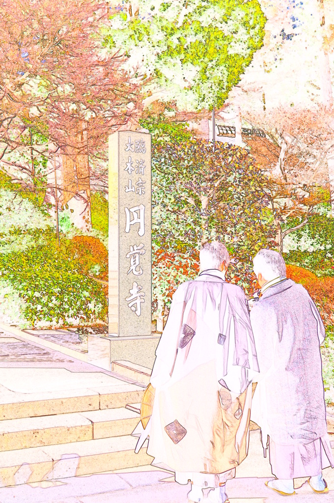 円覚寺に素敵な羽織物を…