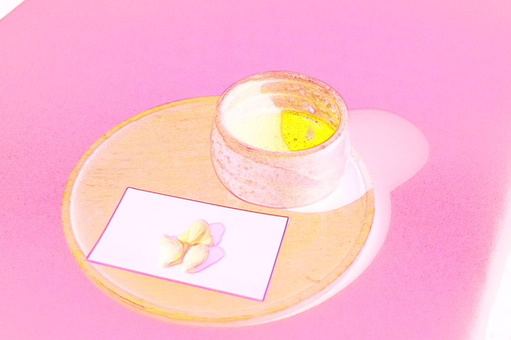 お抹茶が…