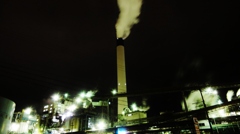 大王製紙三島工場の夜景