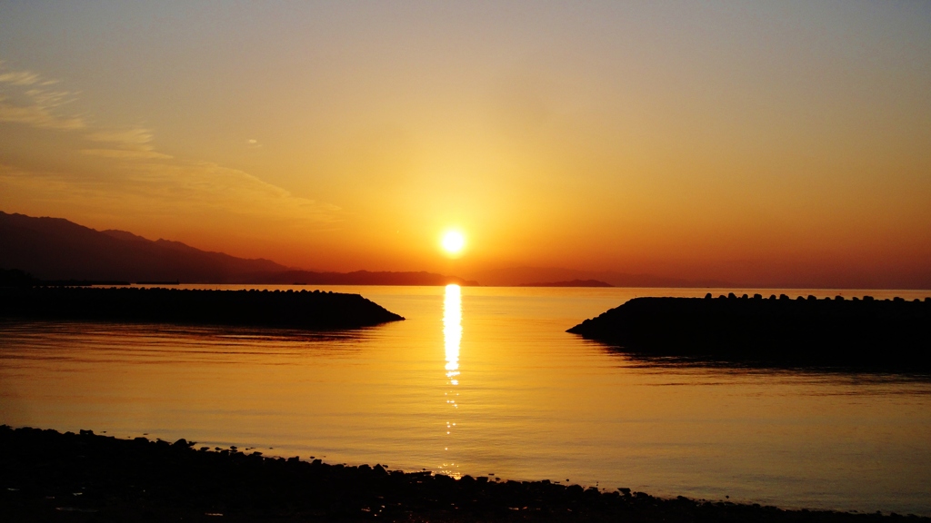 余木崎の夕焼け