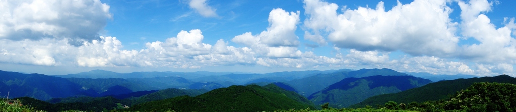 塩塚高原展望台から