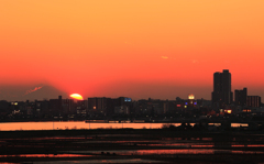 夕暮れ