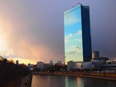 雪空　夕暮　青空