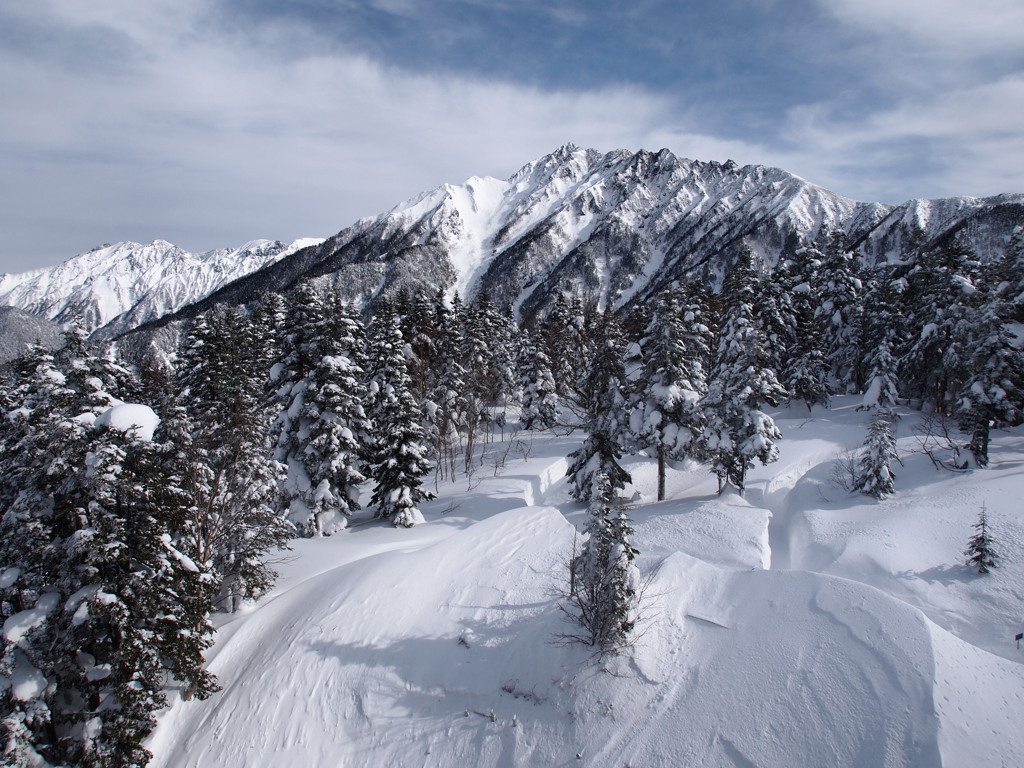 新穂高ロープウェイ山頂より