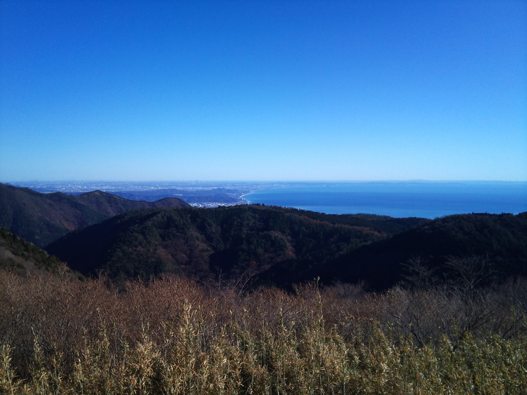 ゴルフ場から相模湾