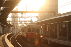 夕空のもと