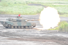90式戦車　射撃