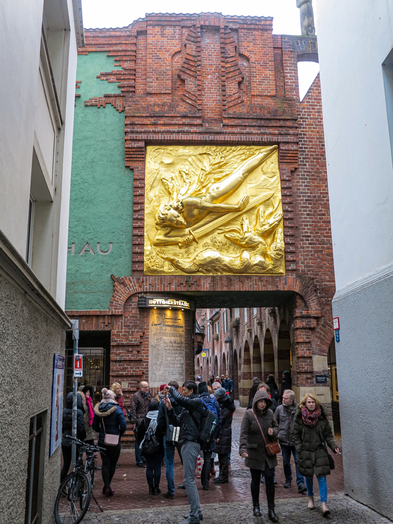 中世風ベットヒャー通り Böttcherstraße へ＠ブレーメン