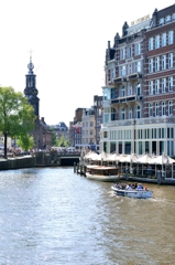 オランダ　アムステルダム　運河のある風景　その１１