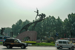 2006年中国の旅１　馬のモニュメント＠河南省 焦作