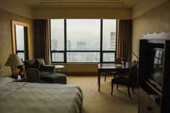 2006年中国の旅１　重慶ヒルトンの部屋…＠重慶