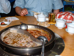 2002年中国の旅　お昼ごはんは火鍋…＠山西省・運城