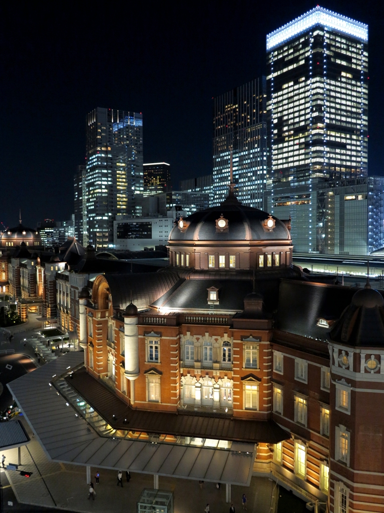 東京駅　赤レンガ駅舎夜景