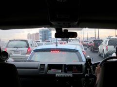 タイ訪問記　朝の高速渋滞