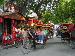 2005年中国の旅３　三輪車で胡同巡り・什刹海＠北京