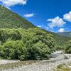 夏の上高地　見えた！明神橋