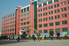 2004年中国の旅３　武術学校校舎＠河南省・鄭州・登封