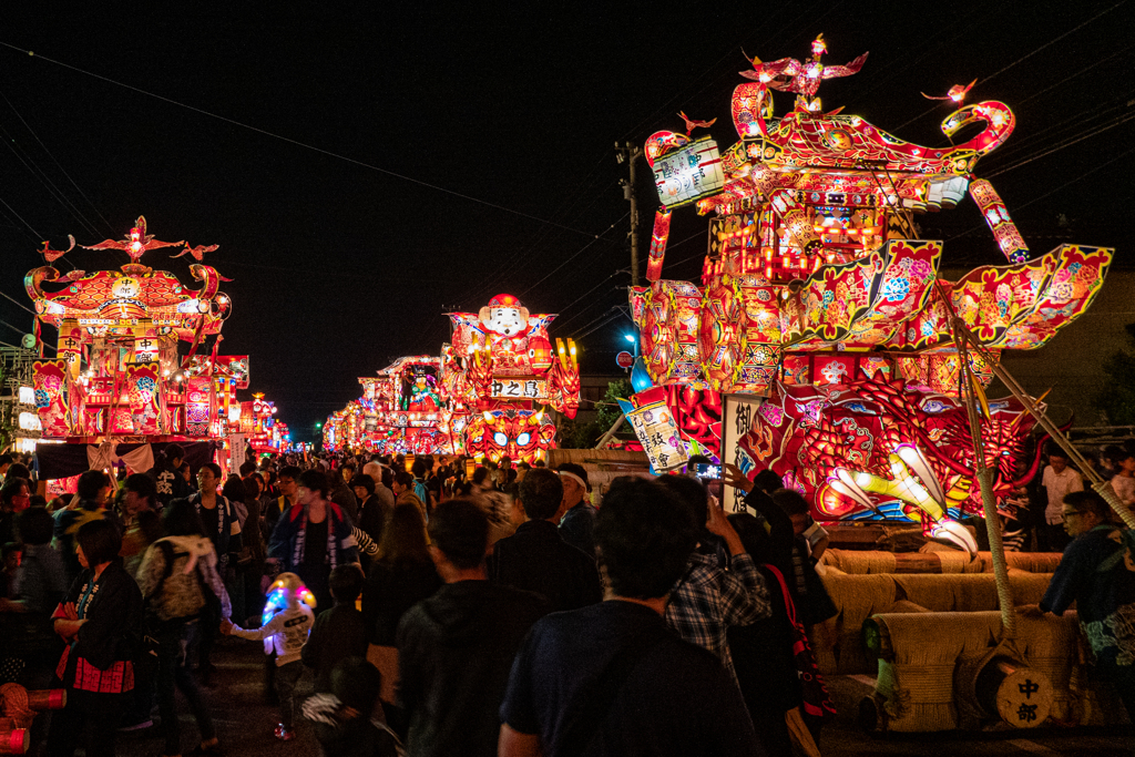 夜高行灯＠庄川観光祭