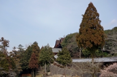 備中国一宮　吉備津神社　廻廊ー南随神門ー本殿・拝殿