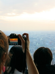 Evening glow of Tokyo 