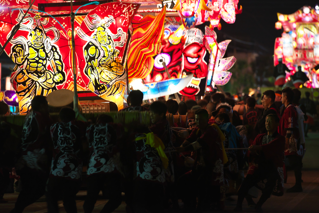 夜高行燈 激突！　＠庄川観光祭