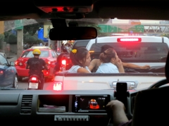 タイ訪問記　夕方バンコク市内の渋滞