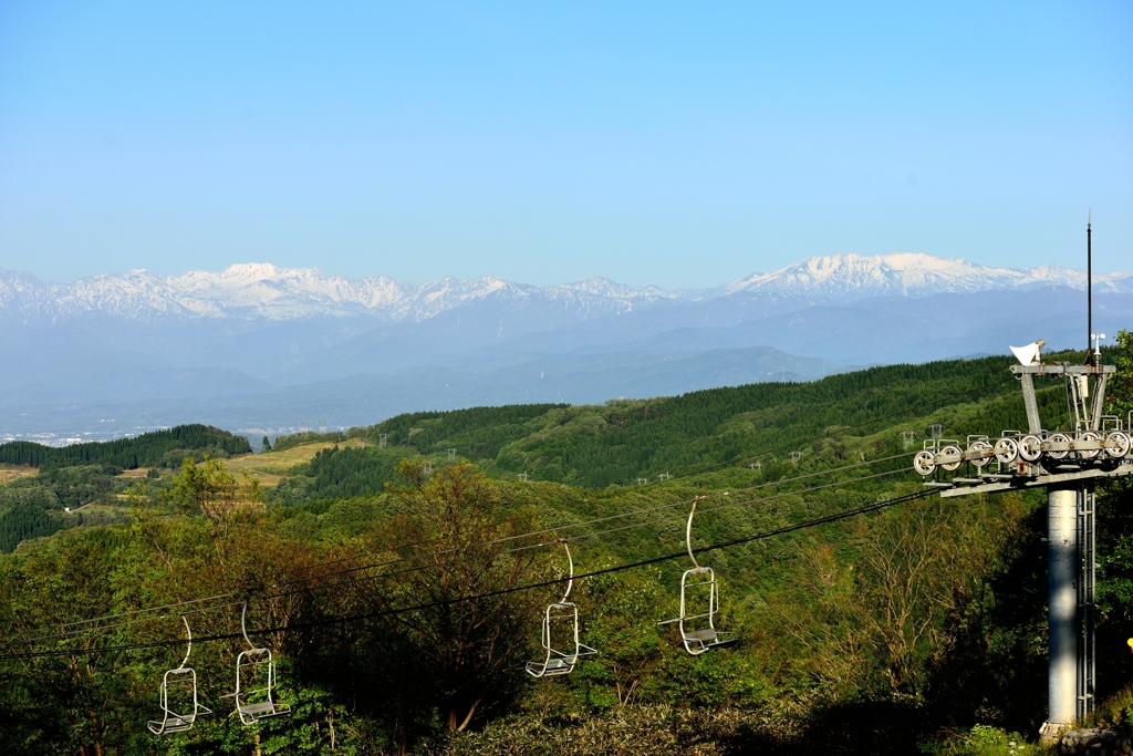 春の立山、薬師