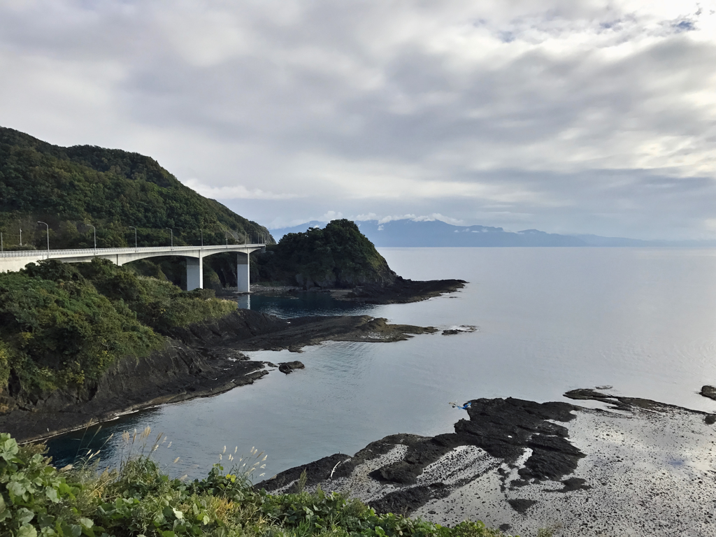 積丹半島　南の空