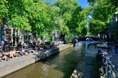 オランダ　アムステルダム　運河のある風景　その１７
